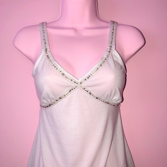 y2k boho fairycore tank top with sequins - Picture 2 of 4